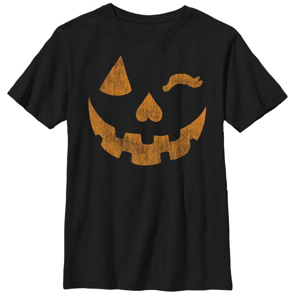 Boys Lost Gods Halloween Jackolantern Wink Tshirt